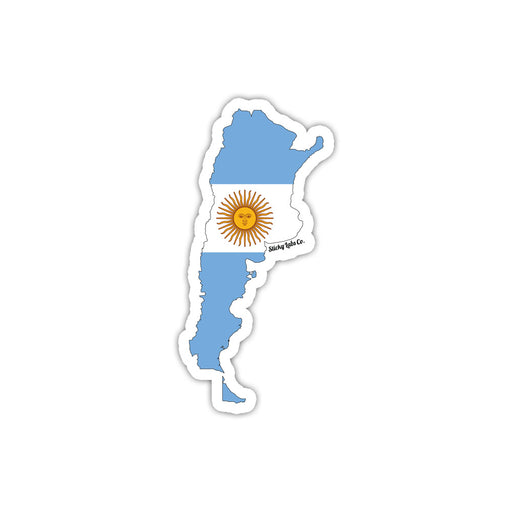 Argentina Map Flag Sticker
