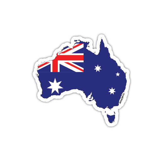Australia Map Flag Sticker