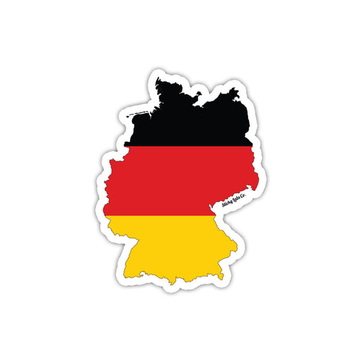Germany Map Flag Sticker