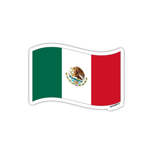 Mexico Wavy Flag Sticker