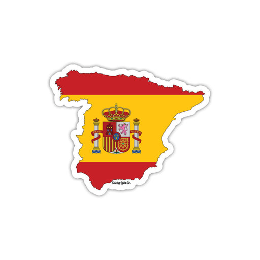 Spain Map Flag Sticker