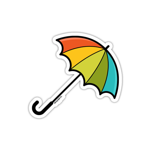 Rainbow Umbrella Sticker